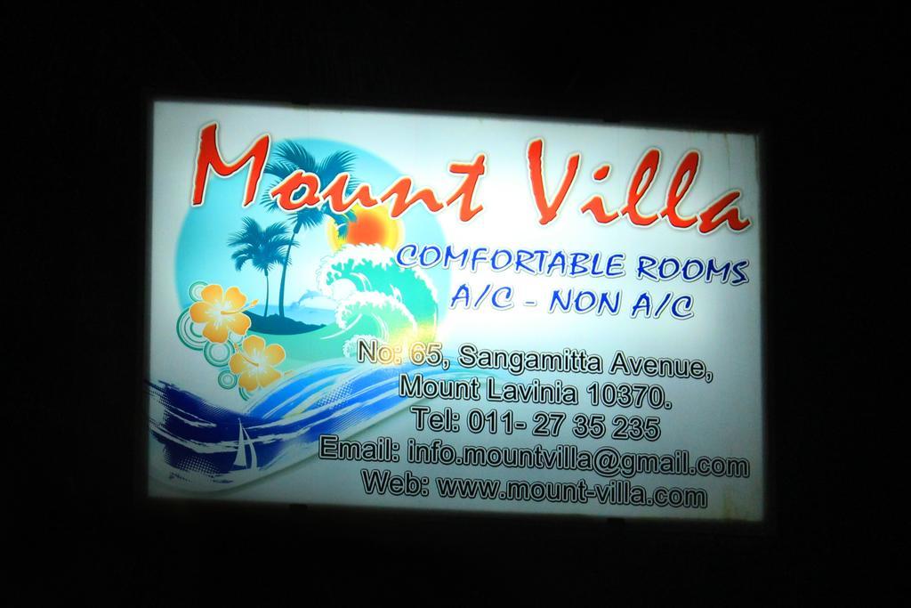 Mount Villa Dehiwala-Mount Lavinia Buitenkant foto